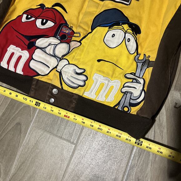 Chase Authentics M&M’s Jacket Yellow/Brown Size 3XL NASCAR Racing - Picture 13 of 16